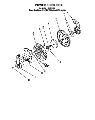 Power cord reel