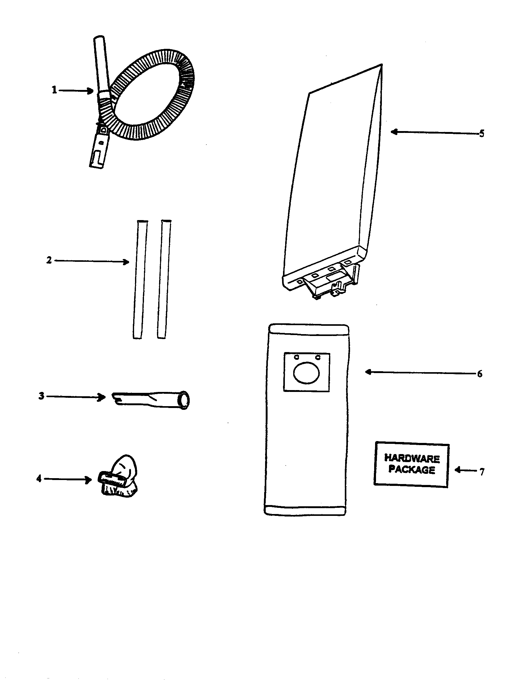 Bag and hose accessories