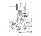 Eureka 4483AT motor cover assembly diagram