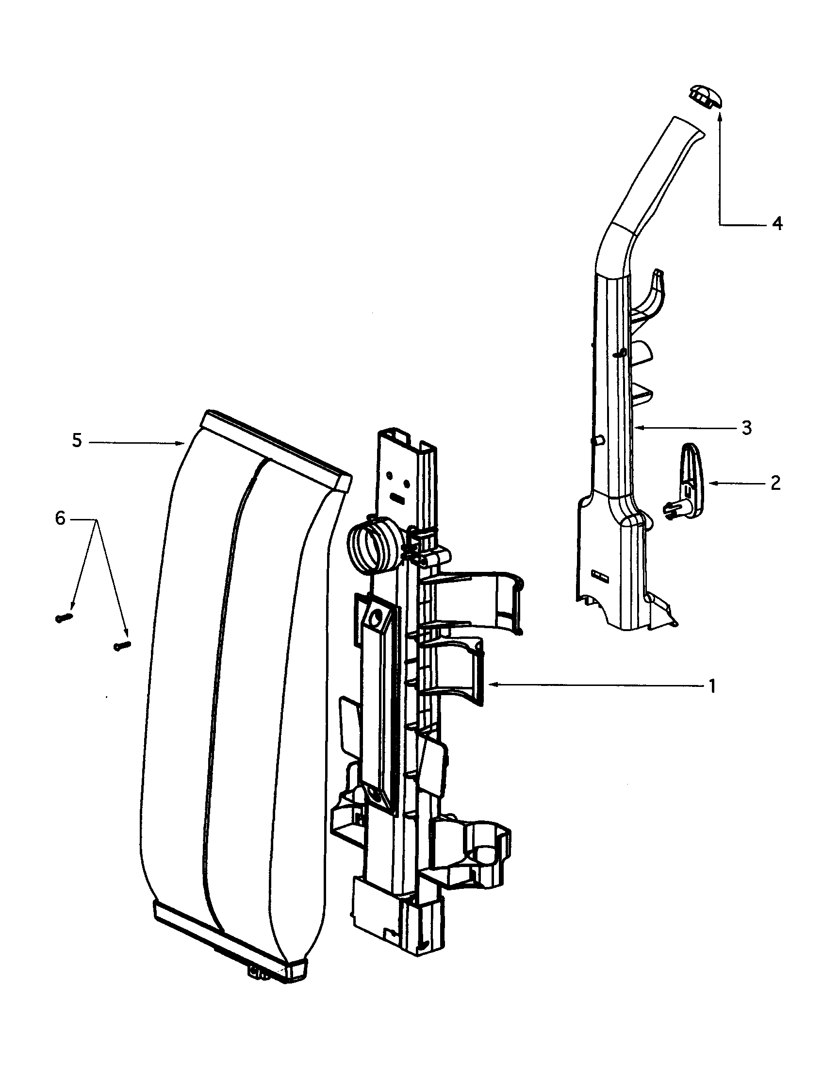 Upper handle assembly