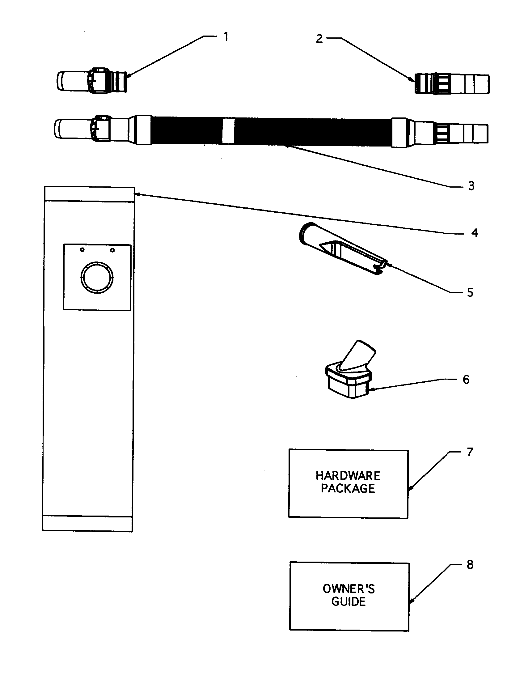 Hose assembly, complete