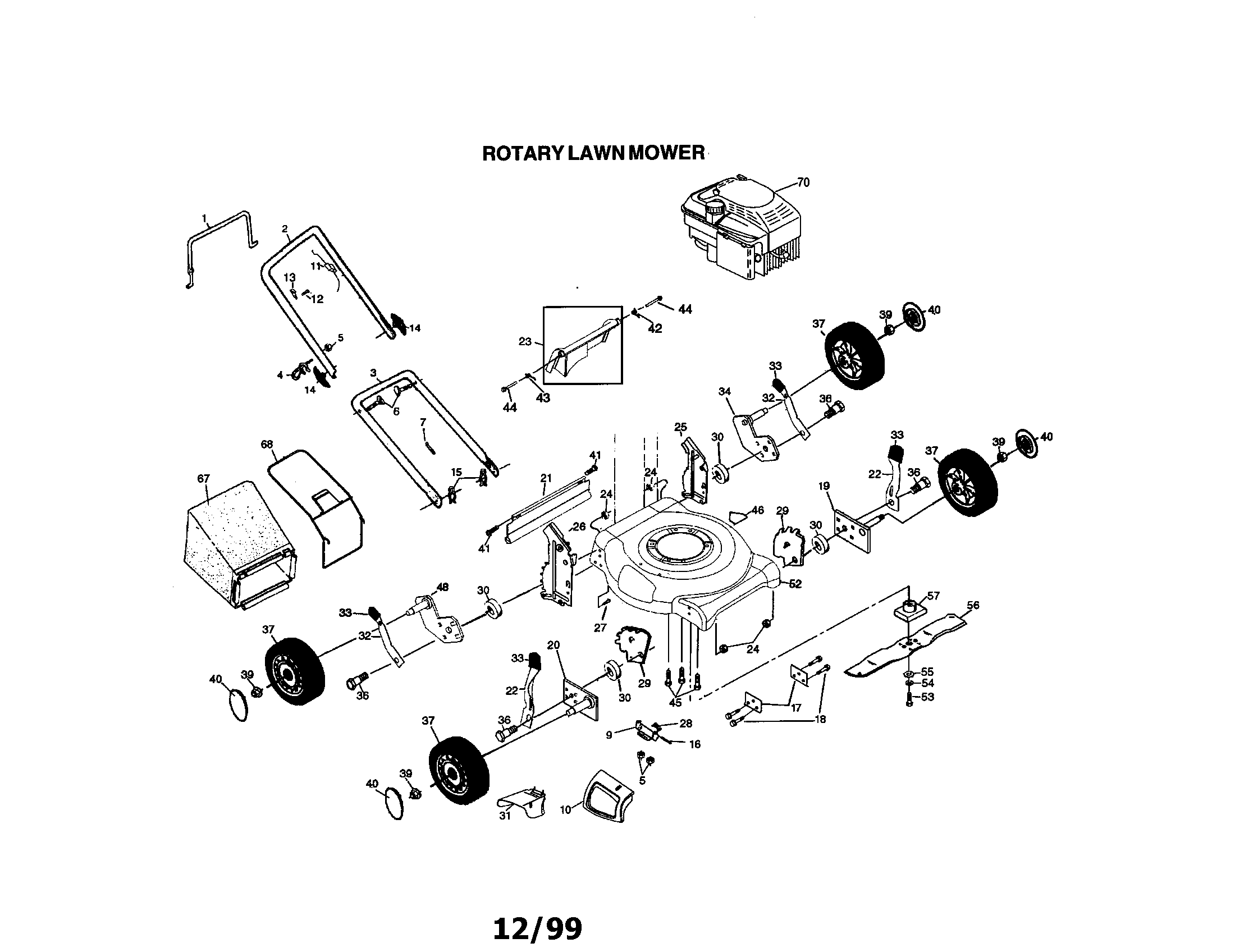 ROTARY LAWN MOWER