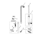 Kenmore 11638912892 hose and attachment diagram