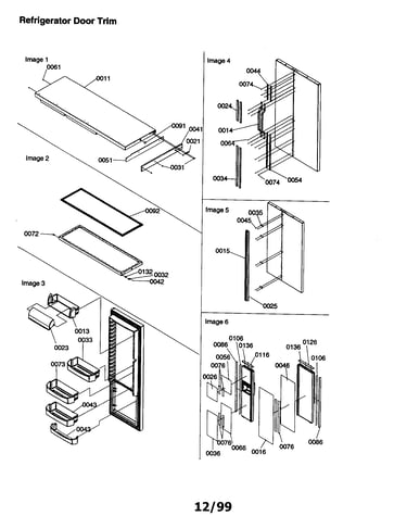 Refrigerator door trim
