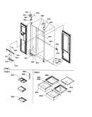 Refrigerator/freezer lights/hinges