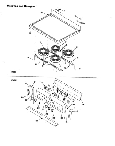 Main top and backguard