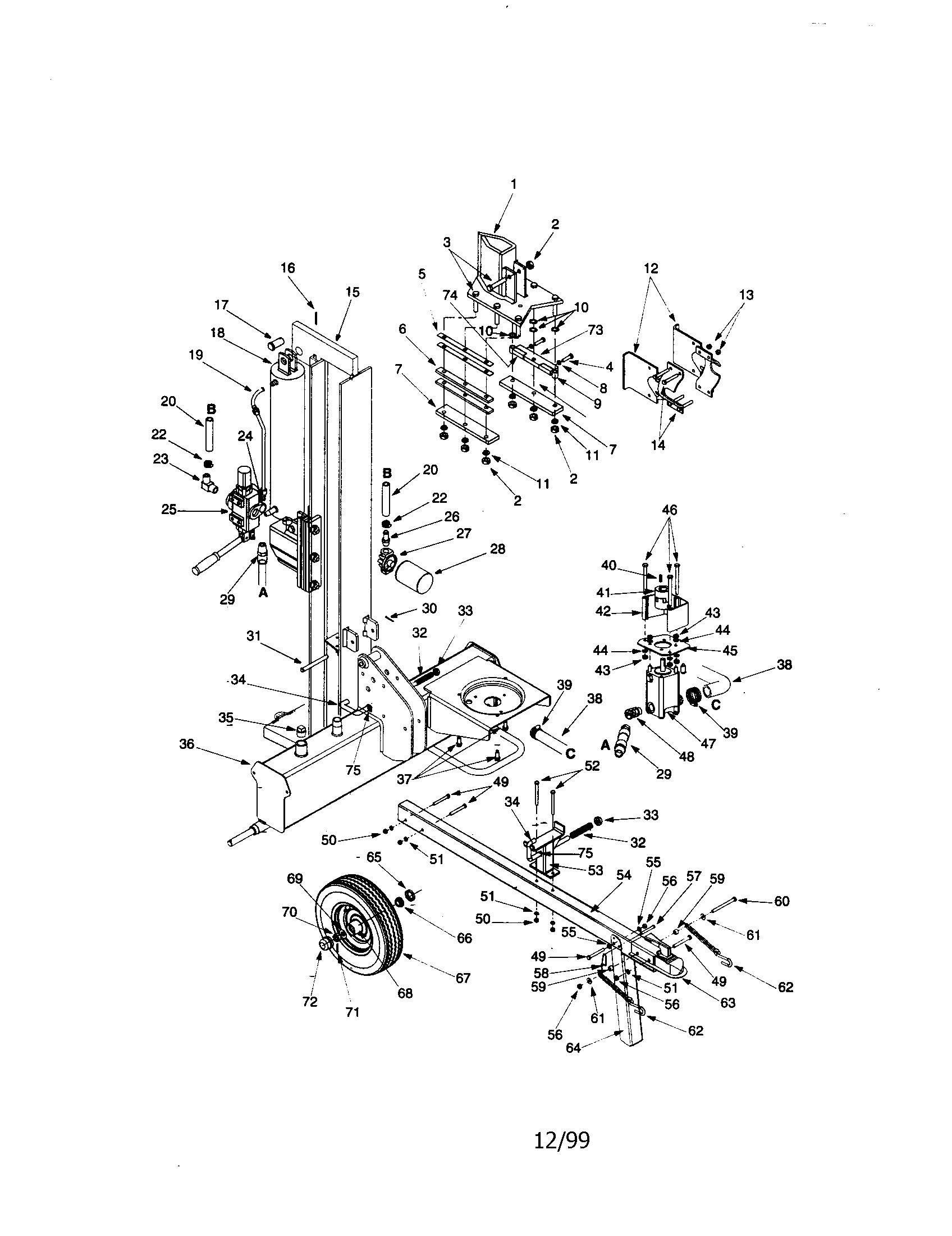 Log splitter