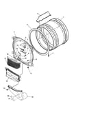 Front bulkhead/air duct/cylinder