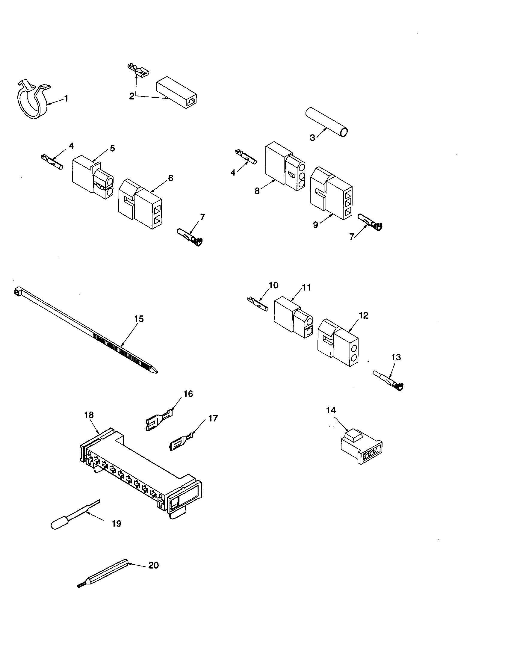 Terminals/motor connection