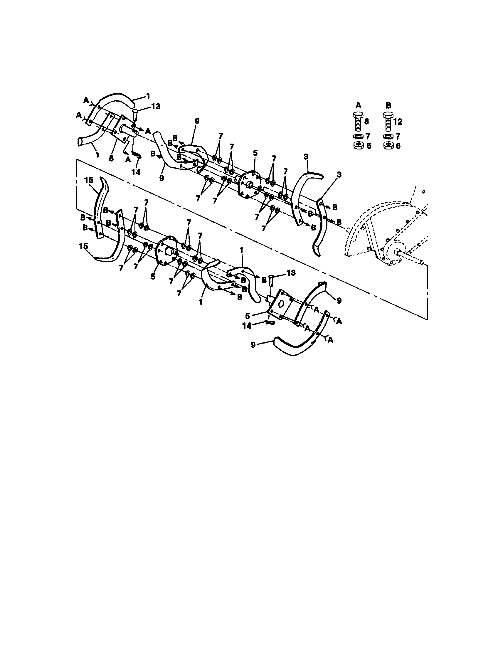Tine assembly
