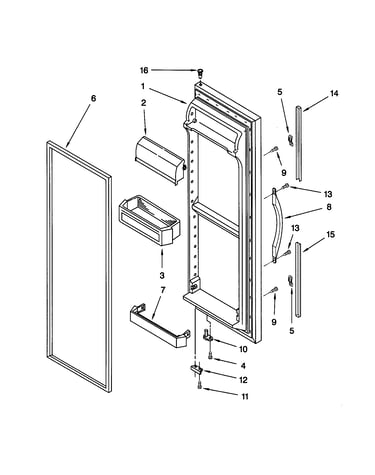 Refrigerator door