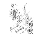 Kenmore 11639512991 dust compartment and motor diagram