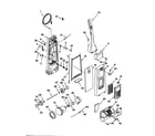 Kenmore 11639712991 dust compartment and motor diagram