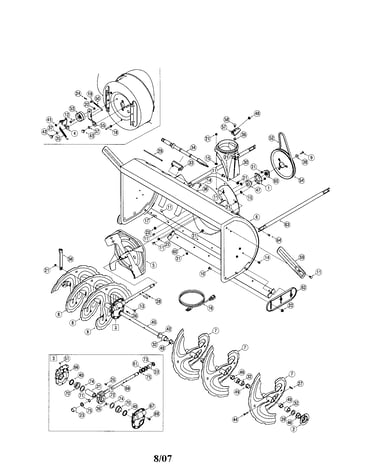 Impeller/spiral/housing