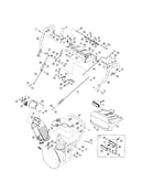 Handle/chute/control panel