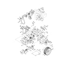 Craftsman 24788045 wheels/drive shaft diagram