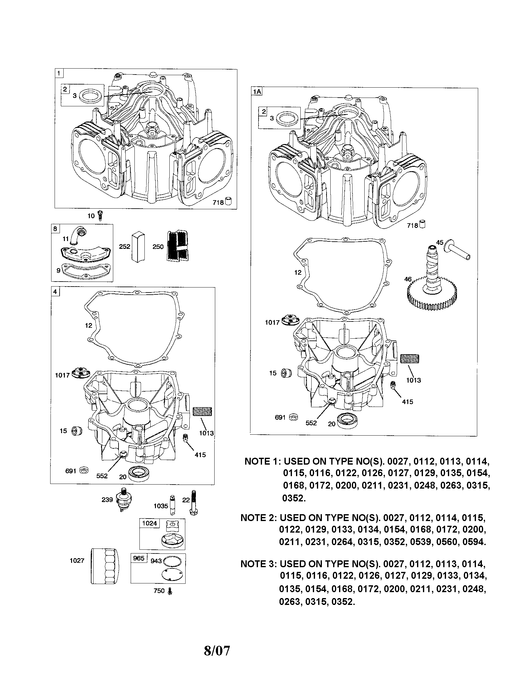 Cylinder/sump