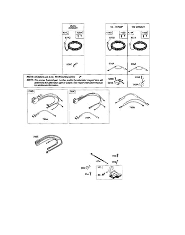 Wiring harness/alternator