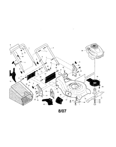Engine/housing/handle