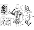 Samsung WF331ANR/XAA-04 cabinet assy diagram