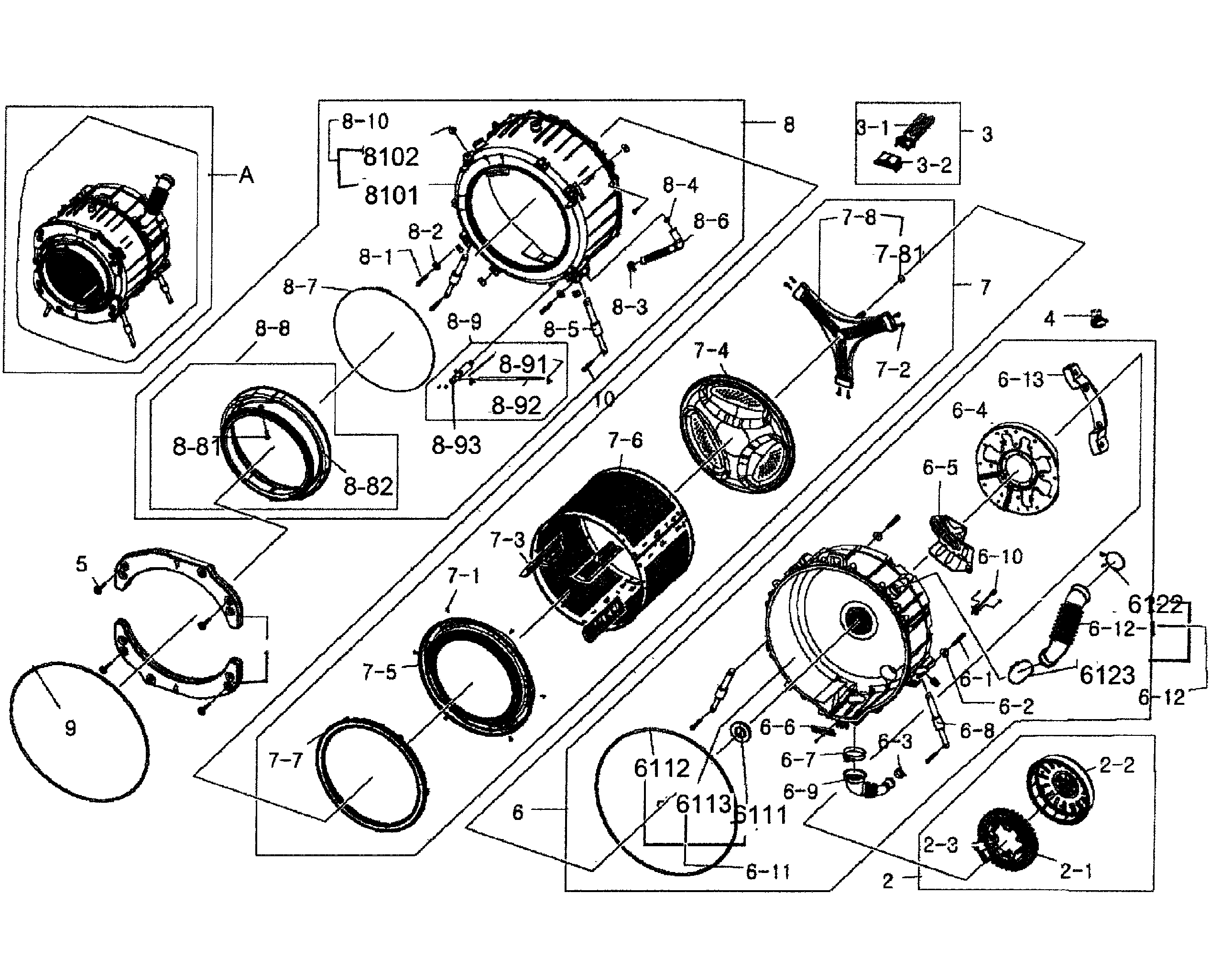 Tub/drum assy