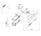 Samsung WF331ANR/XAA-04 housing drawer diagram
