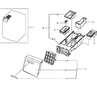 Samsung WF331ANR/XAA-04 drawer assy diagram