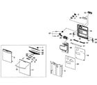 Samsung DW80F600UTB/AA-00 door assy diagram