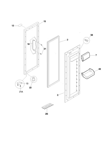 Refrigerator door