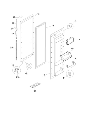 Refrigerator door