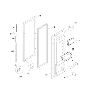 Refrigerator door