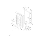 Gibson GFU21D9FW3 door diagram