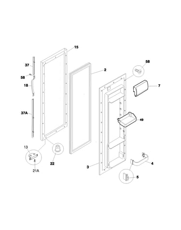 Refrigerator door