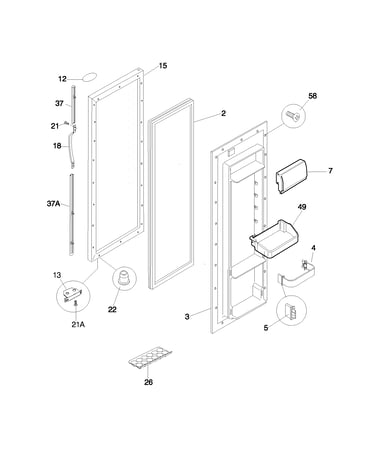 Refrigerator door