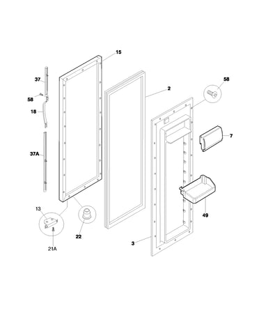 Refrigerator door