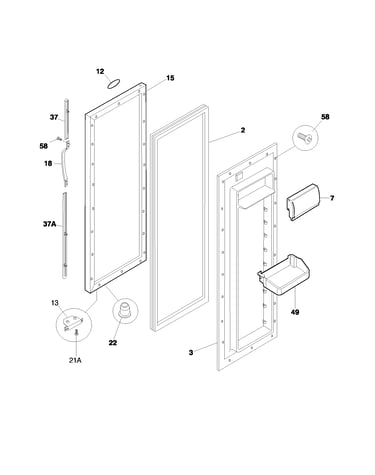 Refrigerator door