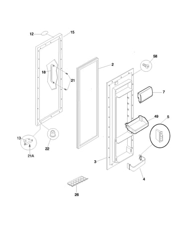Refrigerator door