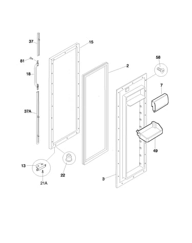 Refrigerator door