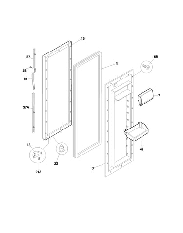 Refrigerator door