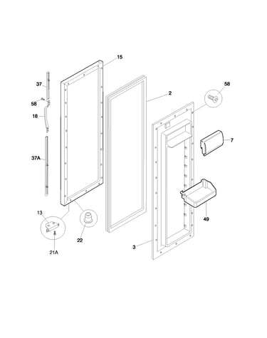 Refrigerator door