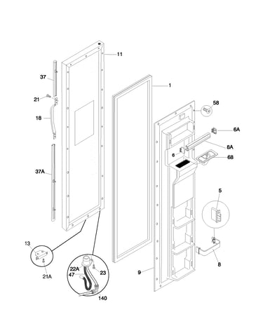Freezer door