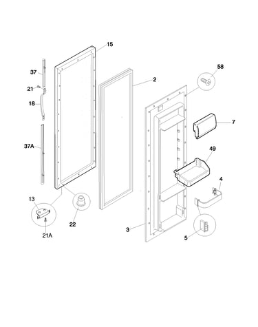 Refrigerator door