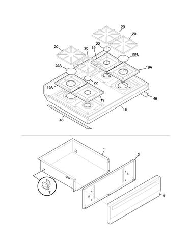 Top/drawer