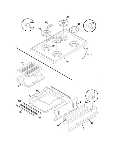 Top/drawer