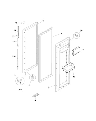 Refrigerator door
