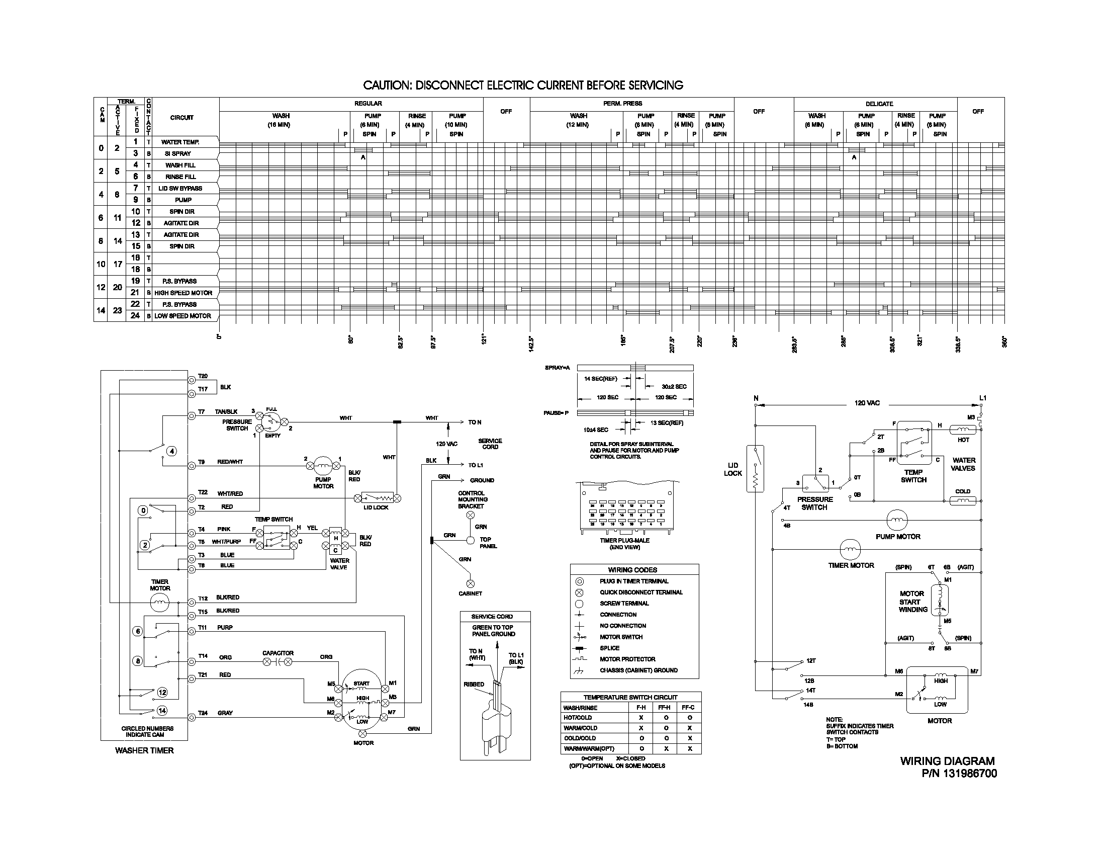 131986700 WIRING DIAGRAM