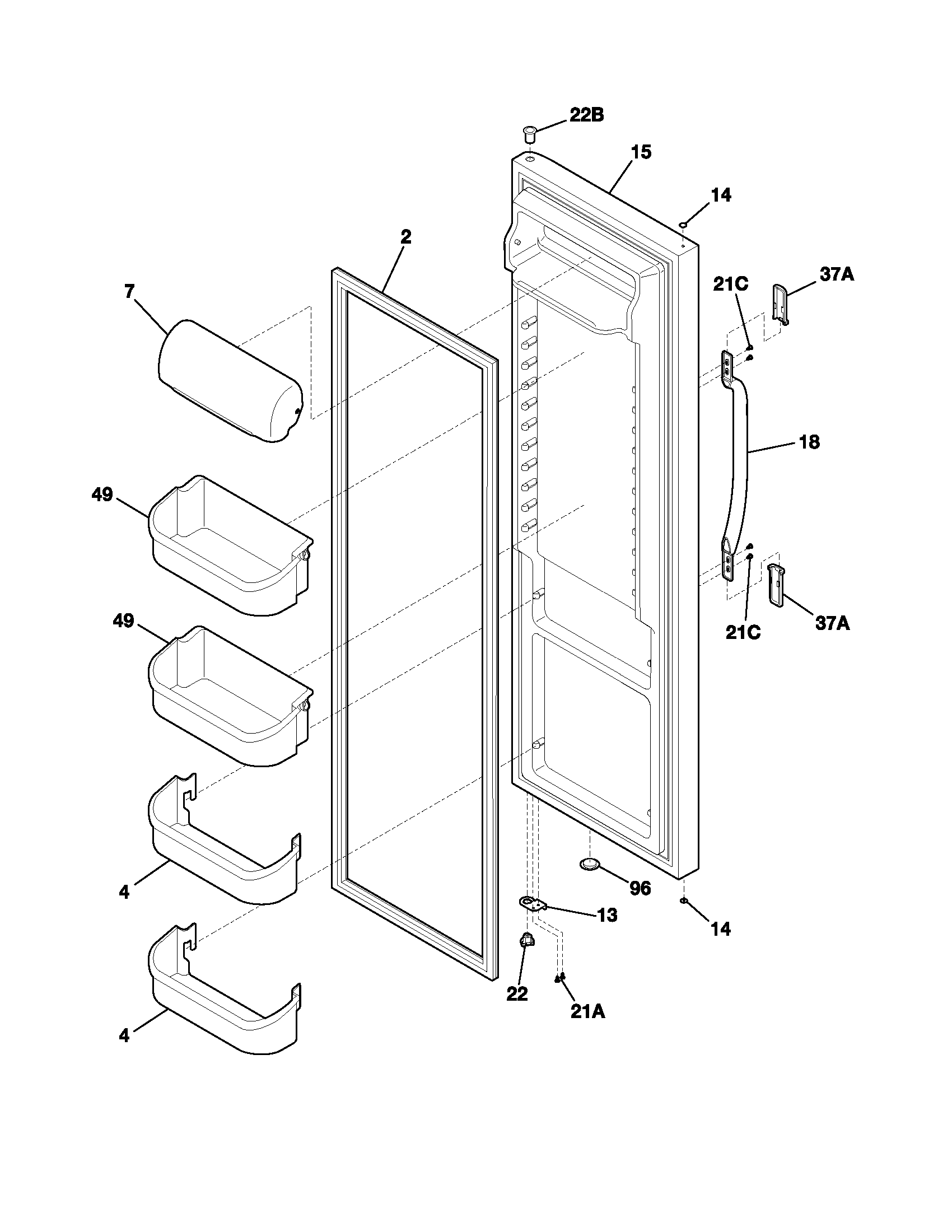 REFRIGERATOR DOOR