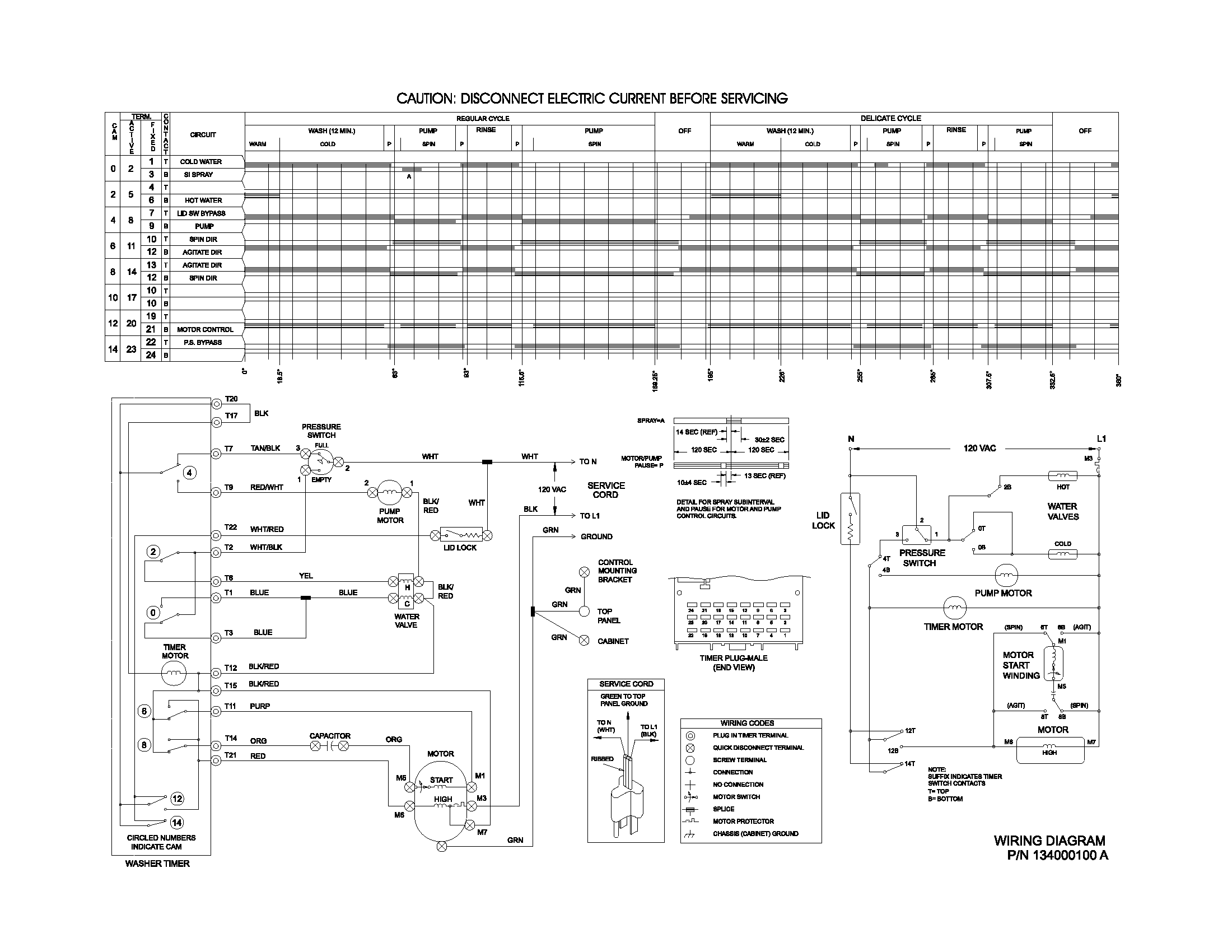 134000100 WIRING DIAGRAM