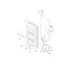 Gibson GFU21M4GW2 door diagram