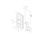 Universal/Multiflex (Frigidaire) MFU12M2GW2 door diagram